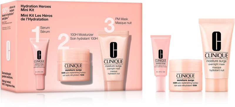 Clinique Mini Kit Hydration Heroes set cadou pentru piele deshidratata