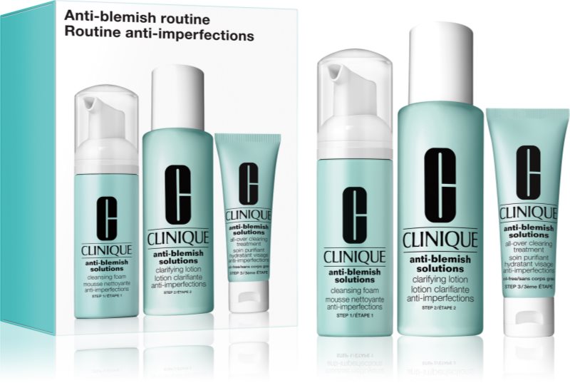 Clinique Anti-Blemish Solutions™ Routine set cadou pentru ten acneic