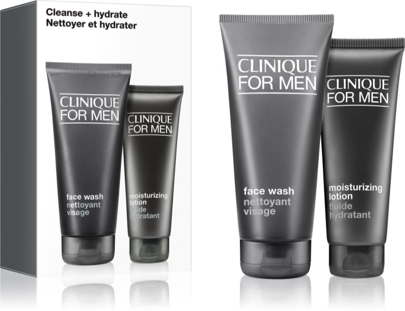 Clinique Mini Kit Cleanse + Hydrate set cadou pentru bărbați