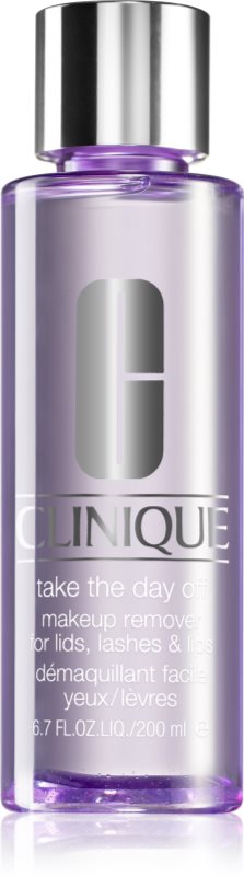 Clinique Take The Day Off™ Makeup Remover For Lids, Lashes & Lips două faze pentru îndepărtarea machiajului de pe ochi și buze
