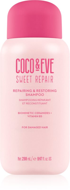 Coco & Eve Sweet Repair Repairing & Restoring Shampoo șampon intens cu efect de regenerare pentru par deteriorat si vopsit