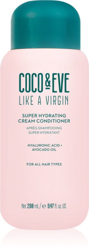Coco & Eve Like A Virgin Super Hydrating Cream Conditioner balsam hidratant pentru un par stralucitor si catifelat