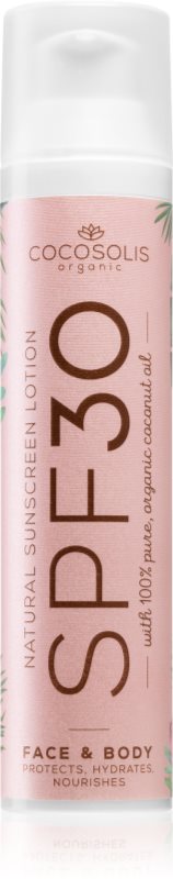 COCOSOLIS Natural Sunscreen Lotion crema pentru protectie solara SPF 30 100 ml