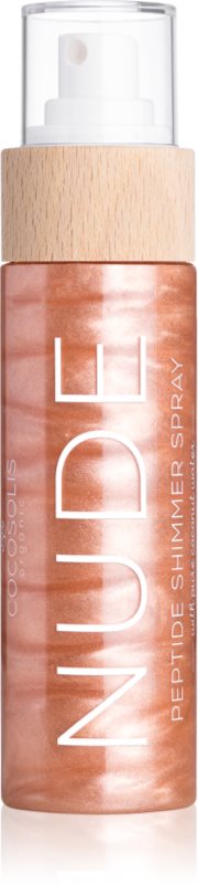 COCOSOLIS Peptide Shimmer Spray NUDE spray hidratant cu efect iluminator