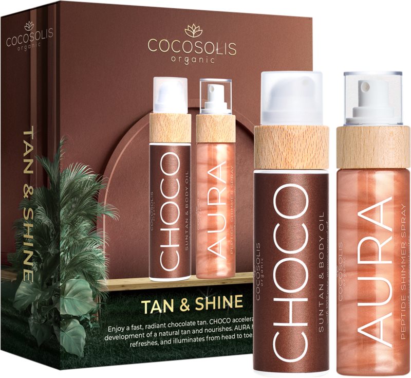 COCOSOLIS Tan & Shine set cadou pentru a scoate in evidenta bronzul