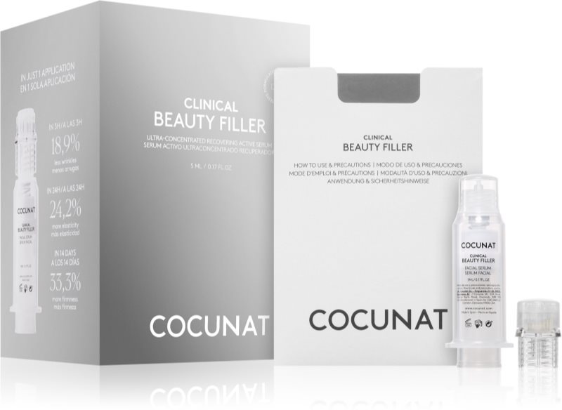 Cocunat Clinical Beauty Filler ser facial anti-îmbătrânire cu terapie cu micro-ace 5 ml