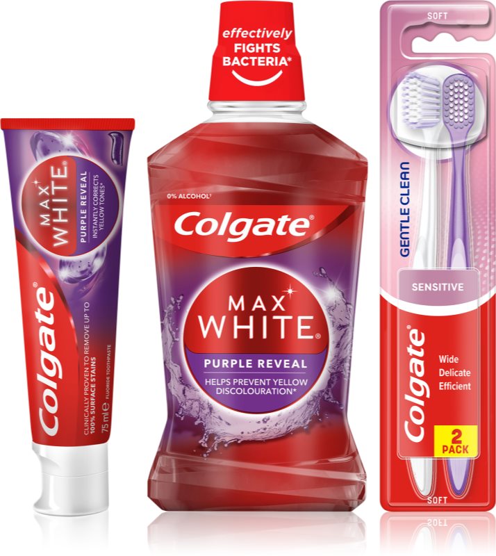 Colgate Max White Purple set pentru dinti