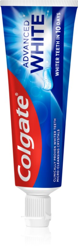 Colgate Advanced White Pasta de albire a dintilor impotriva petelor de pe smaltul dintilor.