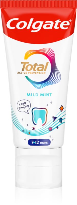 Colgate Total Junior Active Prevention Mild Mint Pasta de dinți pentru curățarea dinților și a cavității orale pentru copii