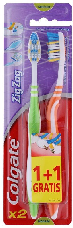Colgate Zig Zag Medium periuta de dinti Medium 2 pc 2 buc