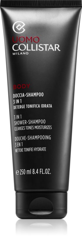 Collistar Uomo Shower Shampoo 3in1 sampon gel dus pentru barbati 250 ml