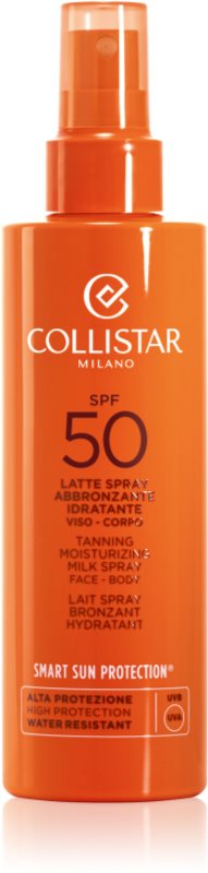 Collistar Special Perfect Tan Tanning Moisturizing Milk Spray lotiune protectoare pentru plaja pentru a scoate in evidenta bronzul 200 ml