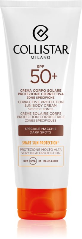 Collistar Sun Corrective Protection Body Cream Specific Zones SPF 50+ crema pentru bronzare impotriva petelor 100 ml