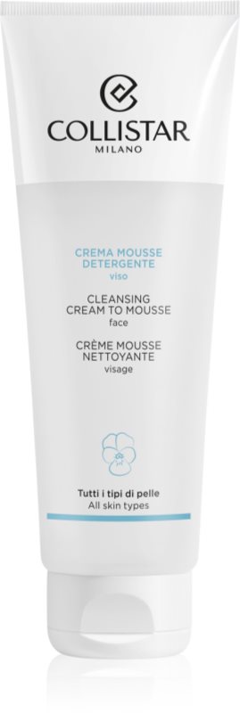 Collistar Cleansing Cream To Mousse spuma demachianta cu o textura cremoasa 125 ml