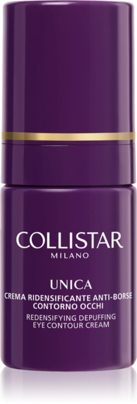 Collistar Unica Redensifying Draining Anti-Bags Eye Contour cremă iluminatoare împotriva cearcănelor și a pungilor de sub ochi 15 ml