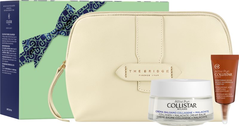 Collistar Attivi Puri Collagen + Malachite Conditioning Cream Gift Set set cadou pentru regenerarea și hrănirea tenului