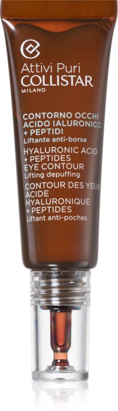 Collistar Attivi Puri Hyaluronic Acid + Peptides ser cu efect de lifting zona ochilor 15 ml