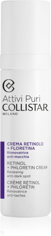Collistar Attivi Puri Retinol + Phloretin Crema de noapte activa pentru reducerea petelor pigmentare cu retinol 50 ml