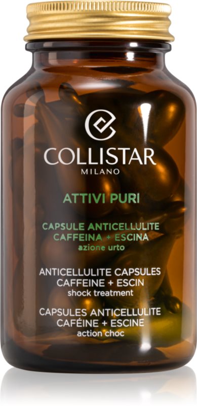 Collistar Attivi Puri Anticellulite Caffeine+Escin capsule de cofeină pentru pielea afectată de celulită 14 buc