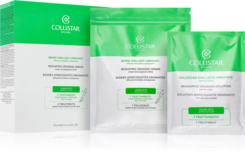 Collistar Reshaping Draining Wraps bandaje termo pentru celulită 2x100 ml