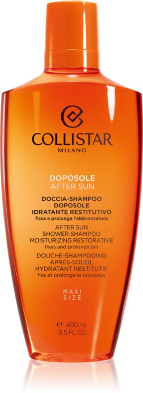 Collistar After Sun Shower-Shampoo Moisturizing Restorative gel de dus dupa soare pentru corp si par 400 ml