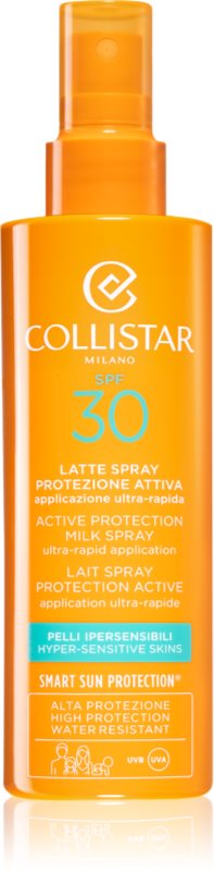 Collistar Sun Active Protection Milk Spray lotiune protectoare pentru plaja SPF 50 200 ml