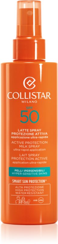 Collistar Sun Active Protection Milk Spray lotiune protectoare pentru plaja SPF 50