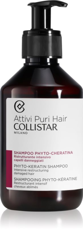 Collistar Hair Phyto-Keratin Shampoo Intensive Restructuring șampon cu keratina 250 ml
