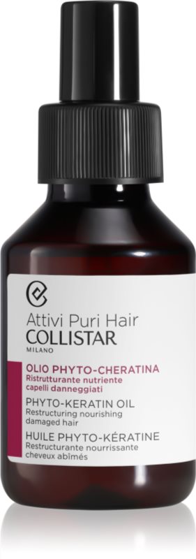 Collistar Hair Phyto-Keratin Oil Restructuring Nourishing ulei de par regenerator cu keratina 100 ml