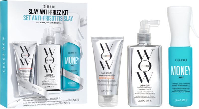 Color WOW Slay Anti-Frizz Kit set cadou pentru un par stralucitor si catifelat