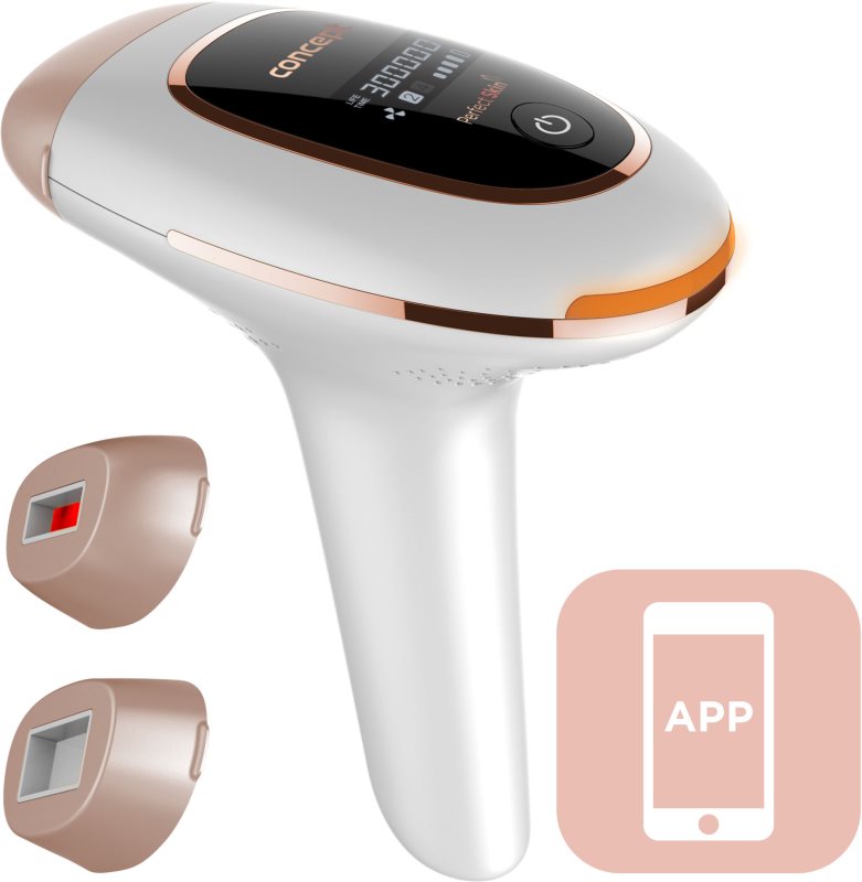Concept IL3020 IPL Perfect Skin epilator IPL pentru corp, față, zona inghinală și axile White and rosegold 1 buc