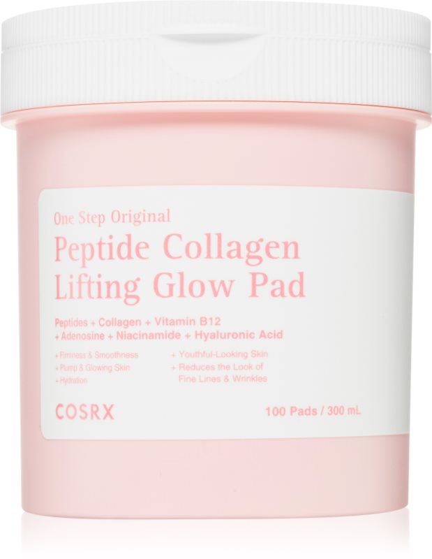 Cosrx One Step Original Peptide Collagen Lifting Glow Pad dischete de tonifiere pentru fermitatea și lifting-ul tenului 100 buc