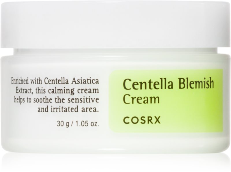 Cosrx Centella Blemish Cream crema calmanta hrănitoare împotriva roșeții tenului 30 ml