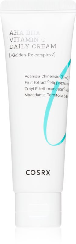 Cosrx AHA/BHA Vitamin C Daily Cream cremă pentru netezirea și strălucirea pielii cu efect de exfoliere 50 ml