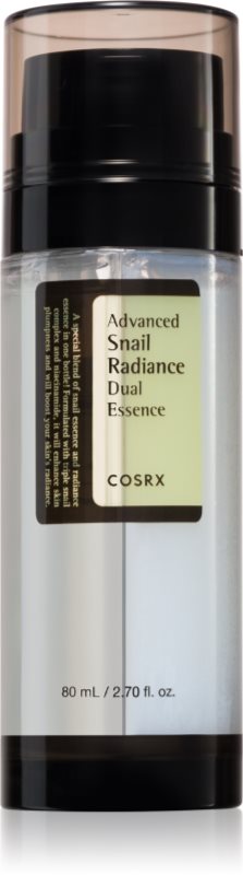Cosrx Advanced Snail Radiance Dual Essence ser hidratant pentru stralucire cu extract de melc 80 ml