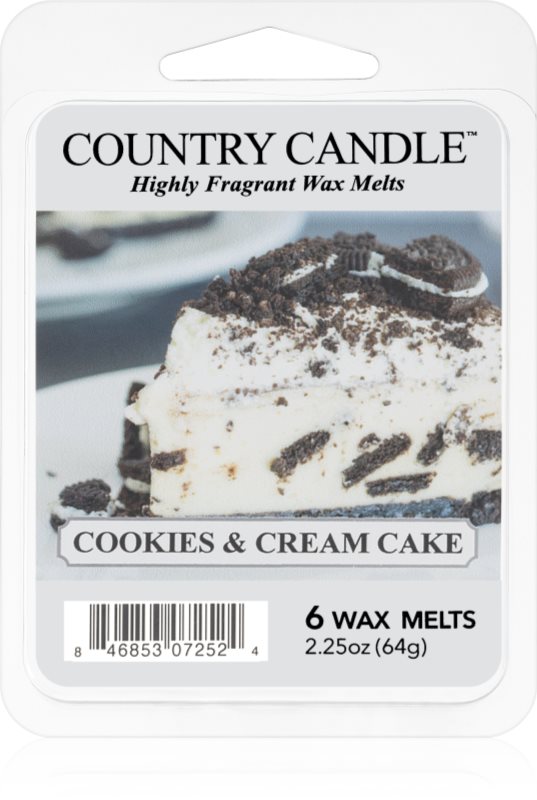 Country Candle Cookies & Cream Cake ceară pentru aromatizator 64 g