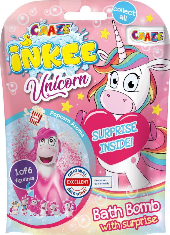 Craze INKEE Unicorn bombă de baie pentru copii 1 buc