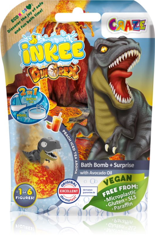 Craze INKEE Dino bombă de baie pentru copii cu surpriză 1 buc