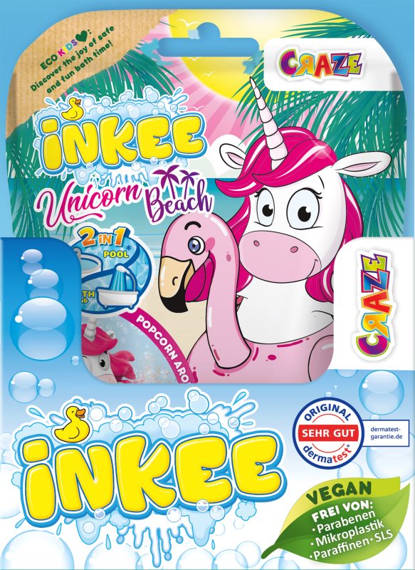 Craze INKEE Unicorn Beach bombă de baie pentru copii 1 buc