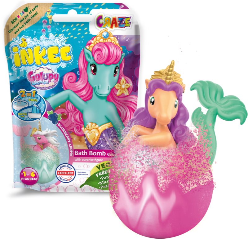 Craze Bath Bomb Galupy Mermaid bile eferverscente pentru baie 1 buc