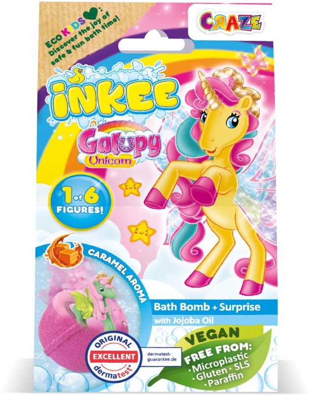 Craze INKEE Galupy Unicorn bombă de baie pentru copii 1 buc