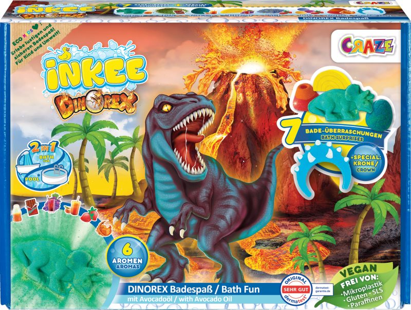 Craze INKEE Dino set pentru baie pentru copii