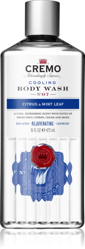 Cremo Cooling Body Wash Citrus & Mint Leaf gel de dus hidratant 473 ml