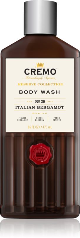 Cremo Italian Bergamot gel de duș pentru barbati 473 ml