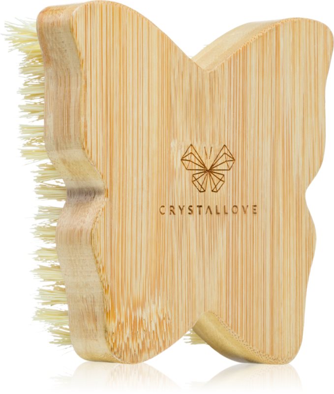 Crystallove Bamboo Butterfly Agave Body Brush perie pentru masaj pentru corp 1 buc