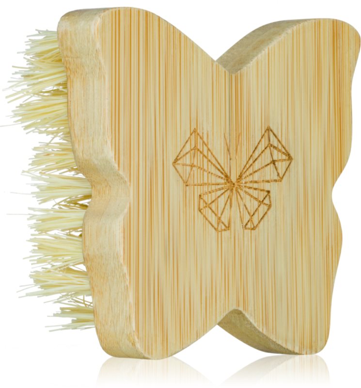 Crystallove Bamboo Butterfly Agave Body Brush Travel Size perie pentru masaj pentru corp 1 buc