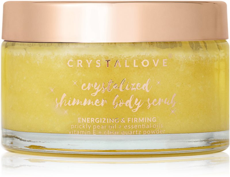 Crystallove Clear Quartz Shimmer Body Scrub exfoliant pentru corp 200 g