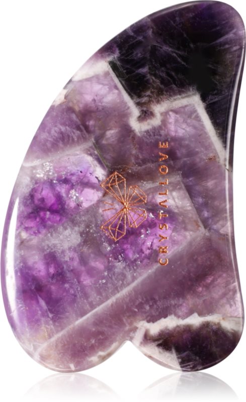 Crystallove Amethyst Gua Sha accesoriu de masaj 1 buc