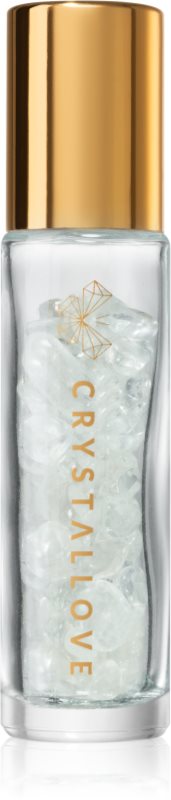 Crystallove Clear Quartz Oil Bottle roll-on cu cristale reincarcabil 10 ml