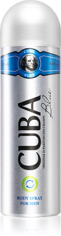 Cuba Blue spray şi deodorant pentru corp pentru bărbați 200 ml